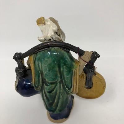 158:  Three Vintage Chinese Mud Men