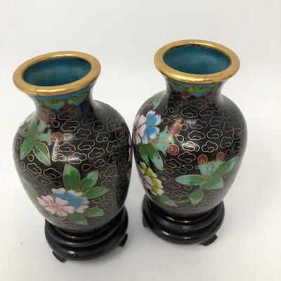 166:  Five Cloisonne' Miniature Vases 