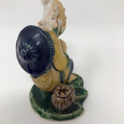 163:  Three Vintage Chinese Mud Men