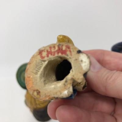 154:  Three Vintage Chinese Mud Men
