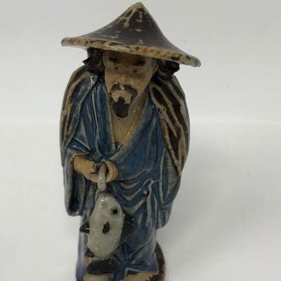 151:  Three Vintage Chinese Mud Men