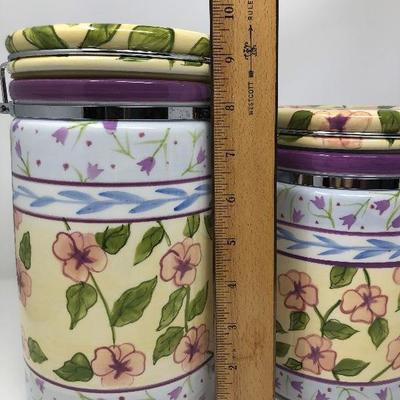 174: Canister Set Hand Painted