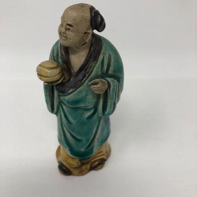 162:  Three Vintage Chinese Mud Men
