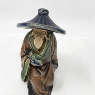 151:  Three Vintage Chinese Mud Men