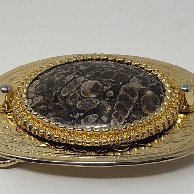 191: Hand Crafted Polished Stone Belt Buckles