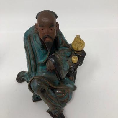 160:  Three Vintage Chinese Mud Men