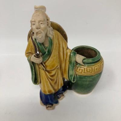 160:  Three Vintage Chinese Mud Men