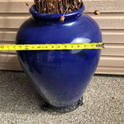 043: Pair of Tall Outdoor Ceramic Vases