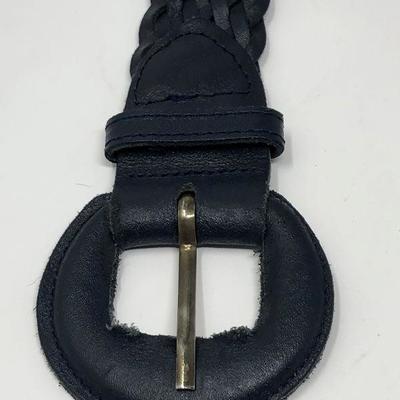 184: Assorted Belts Includes a Hand Made Polished Stone Buckle 