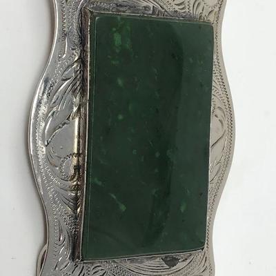 190: 3 Hand Crafted Polished Stone Belt Buckles