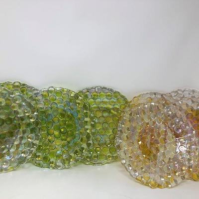 175: Pitcher, Sugar, Creamer, Glass Plates
