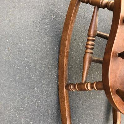 041: Solid Wood Carved Rocking Chair