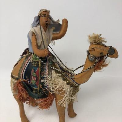072:   Vintage Leather Camel Souvenir