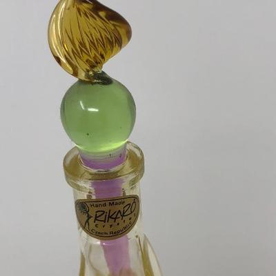 116:  Rikaro Crystal  Perfume Bottle