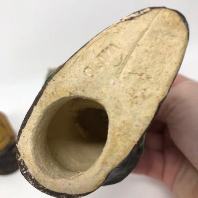 154:  Three Vintage Chinese Mud Men