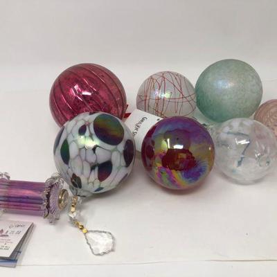 075:  Blown Glass Christmas Ornaments