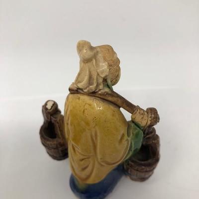 164:  Three Vintage Chinese Mud Men
