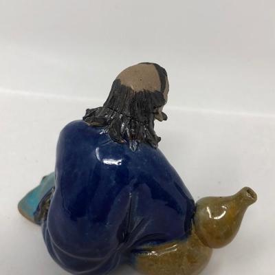157:  Three Vintage Chinese Mud Men