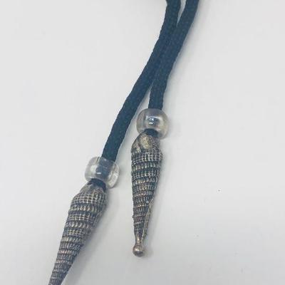 173:  Three Bolo Ties With Stone Inlay and Gold Toned Belt Buckle