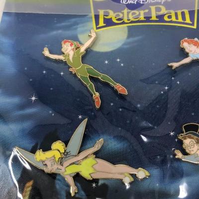 132:  Peter Pan Disney Packaged Pin Set