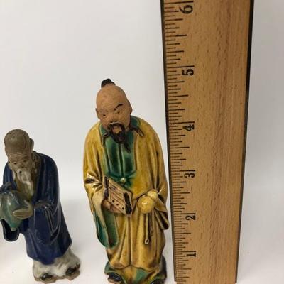 152:   Three Vintage Chinese Mud Men