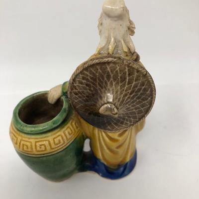 160:  Three Vintage Chinese Mud Men