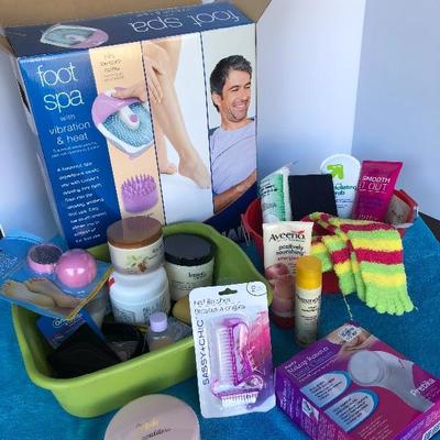 111: Beauty Supplies and Foot Spa Assortment 