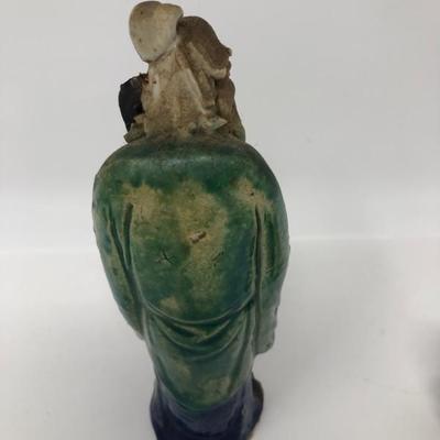 157:  Three Vintage Chinese Mud Men
