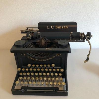064:  Vintage No. 8   LC Smith & Corona Typewriter