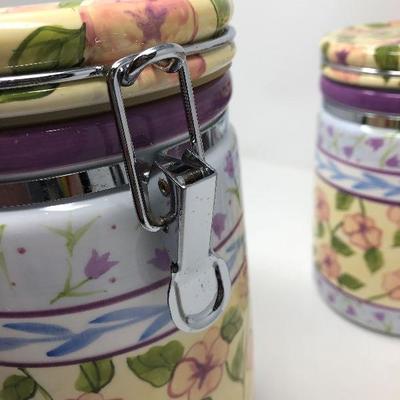 174: Canister Set Hand Painted