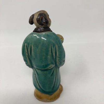 162:  Three Vintage Chinese Mud Men