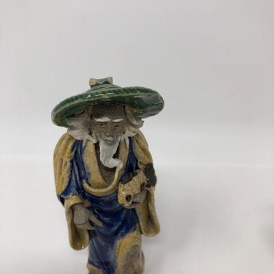 153: Three Vintage Chinese Mud Men