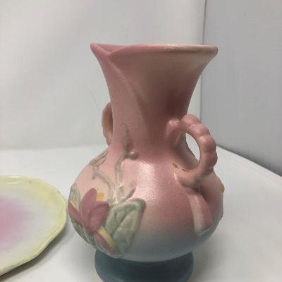 069:  Hull Vase and Ceramic Platter