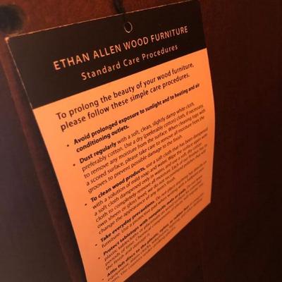 051:  Ethan Allen Lighted Glass Cabinet