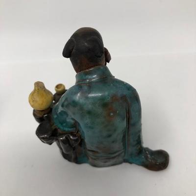 160:  Three Vintage Chinese Mud Men