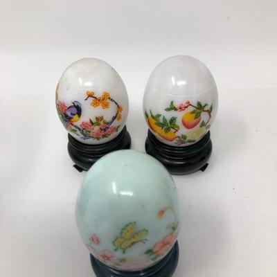165:  Seven Imperial Vintage Oriental Eggs