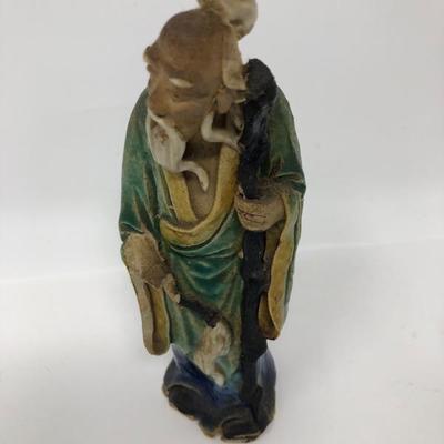 157:  Three Vintage Chinese Mud Men