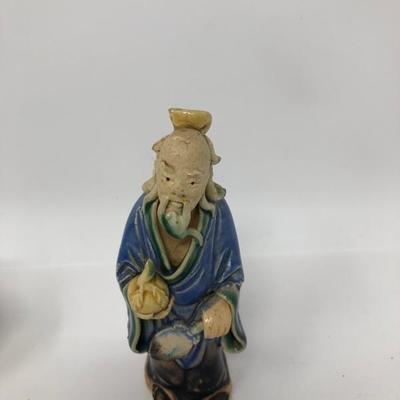 153: Three Vintage Chinese Mud Men