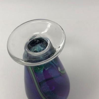 090:  Signed Perfume Bottle Paperweight 1995