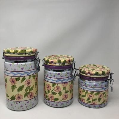 174: Canister Set Hand Painted
