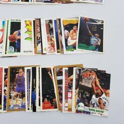 Lot #9: 100 NBA Basketball Cards, First Card is Michael Adams