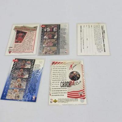 Lot #7: 5 Michael Jordan NBA Cards