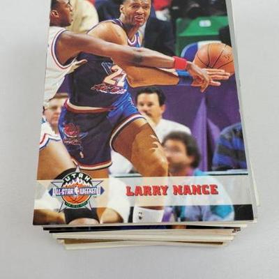 Lot #16: 100 NBA Basketball Cards, First Card is Larry Nance