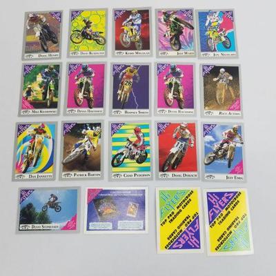 Hi Flyers Collectible Motocross Trading Cards from 1991, qty 19