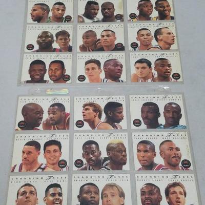 18 NBA Basketball Cards, 