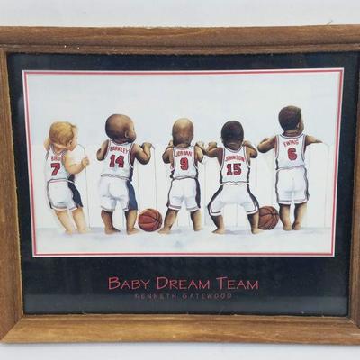 Baby Dream Team Framed Image by Kenneth Gatewood 8x10