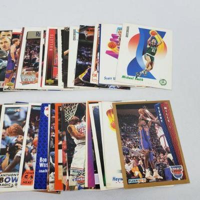 Lot #57: 100 NBA Basketball Cards, First Card is Michael Smith