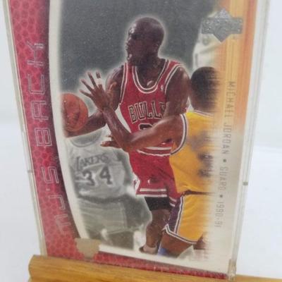 Michael Jordan Card with Stand and Small Figure