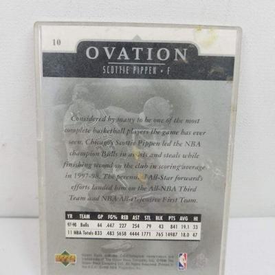 Scottie Pippen Ovation Basketball Card, Upper Deck 1998