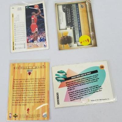 Lot #11: 4 Michael Jordan NBA Cards
